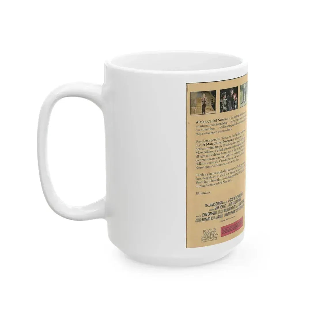A MAN CALLED NORMAN (VHS COVER) - White Coffee Mug - Go Mug Yourself
