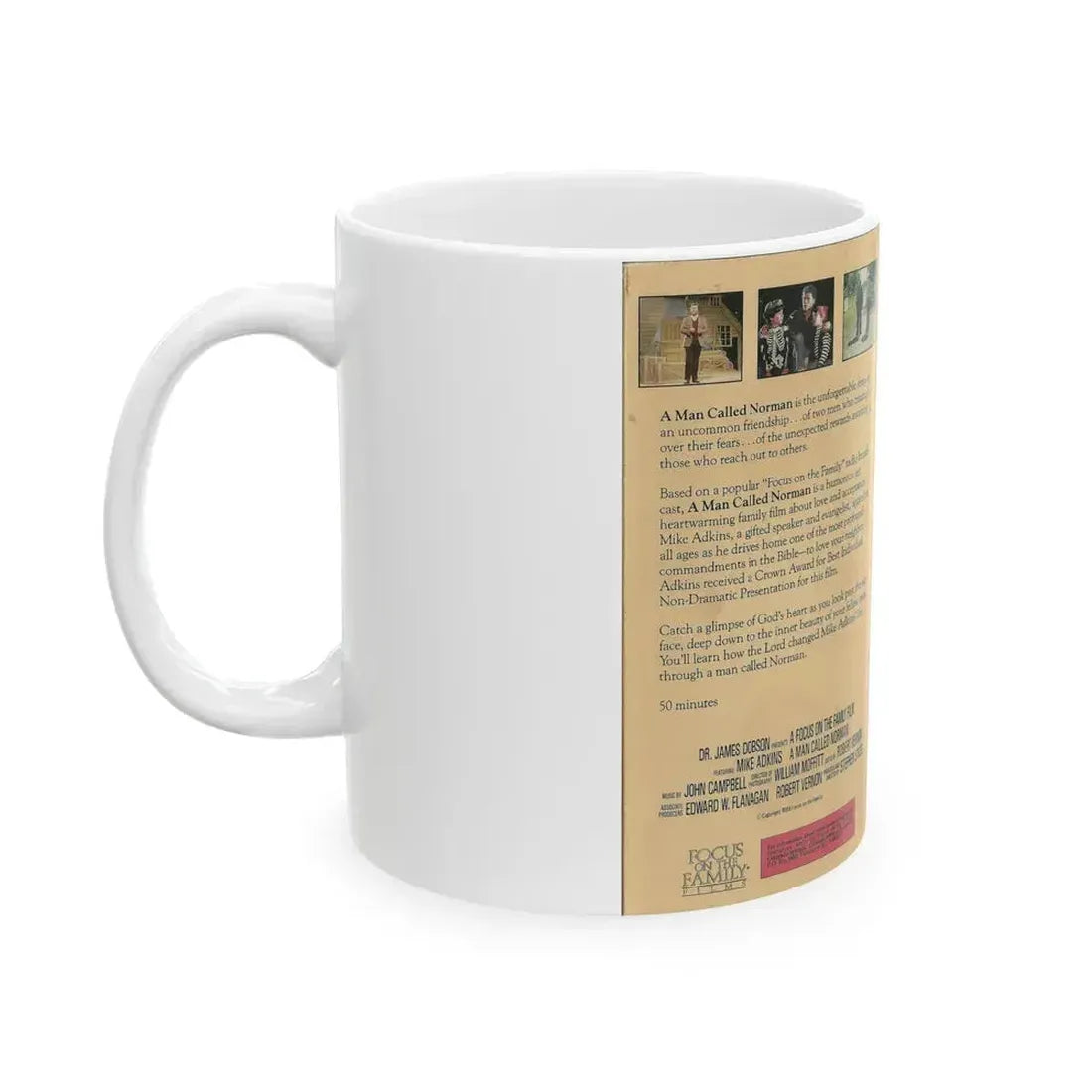 A MAN CALLED NORMAN (VHS COVER) - White Coffee Mug - Go Mug Yourself
