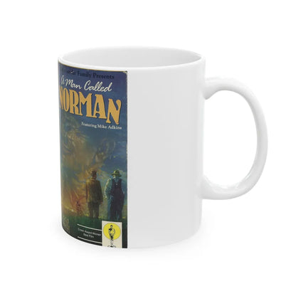 A MAN CALLED NORMAN (VHS COVER) - White Coffee Mug-Go Mug Yourself