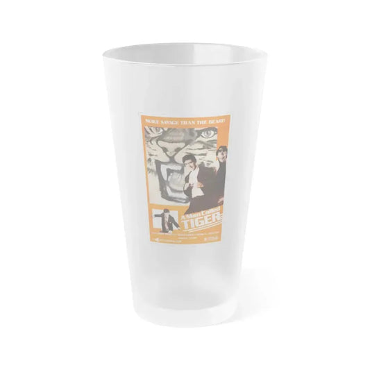 A MAN CALLED TIGER 1973 Movie Poster - Frosted Pint Glass 16oz 16oz Frosted - Go Mug Yourself