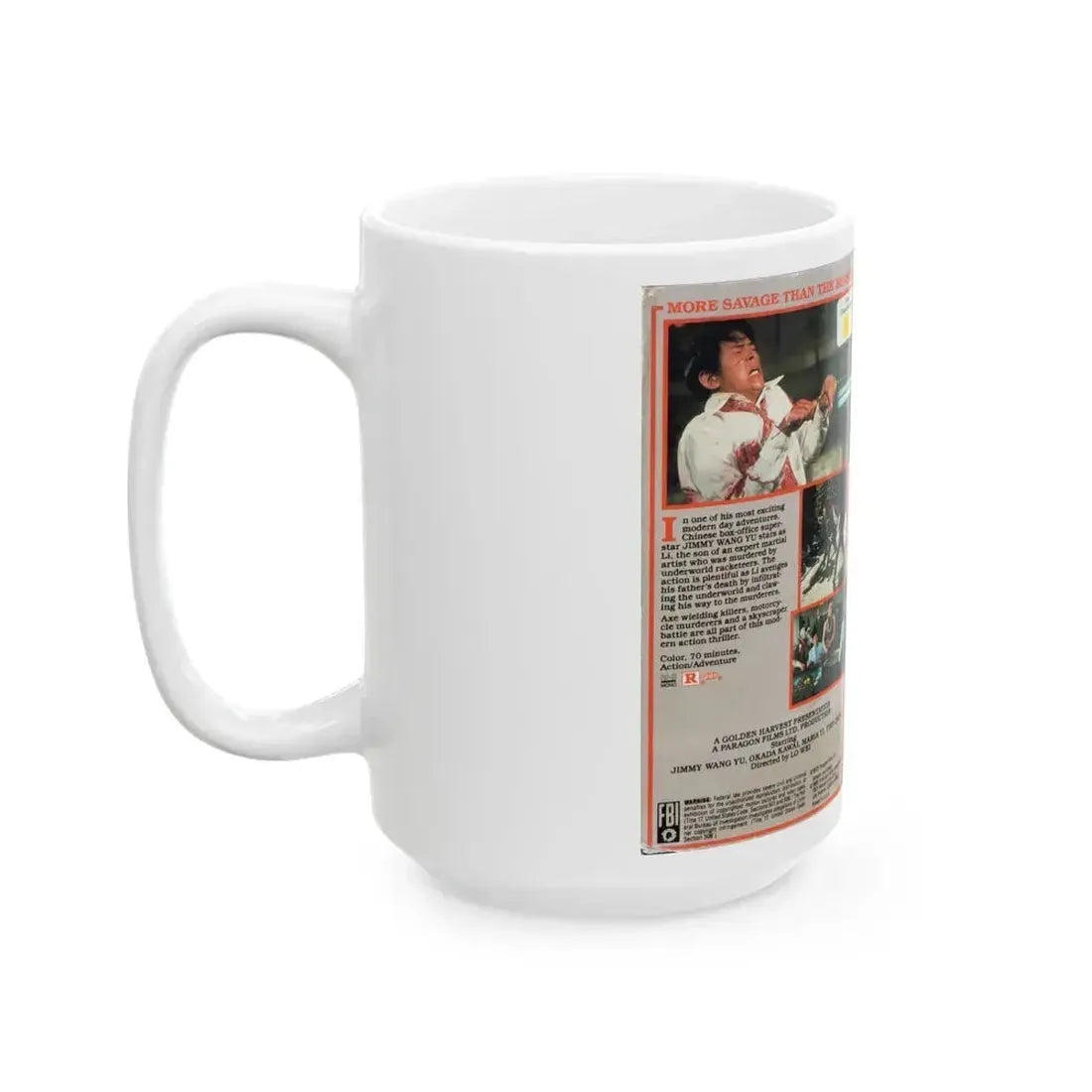 A MAN CALLED TIGER (VHS COVER) - White Coffee Mug - Go Mug Yourself