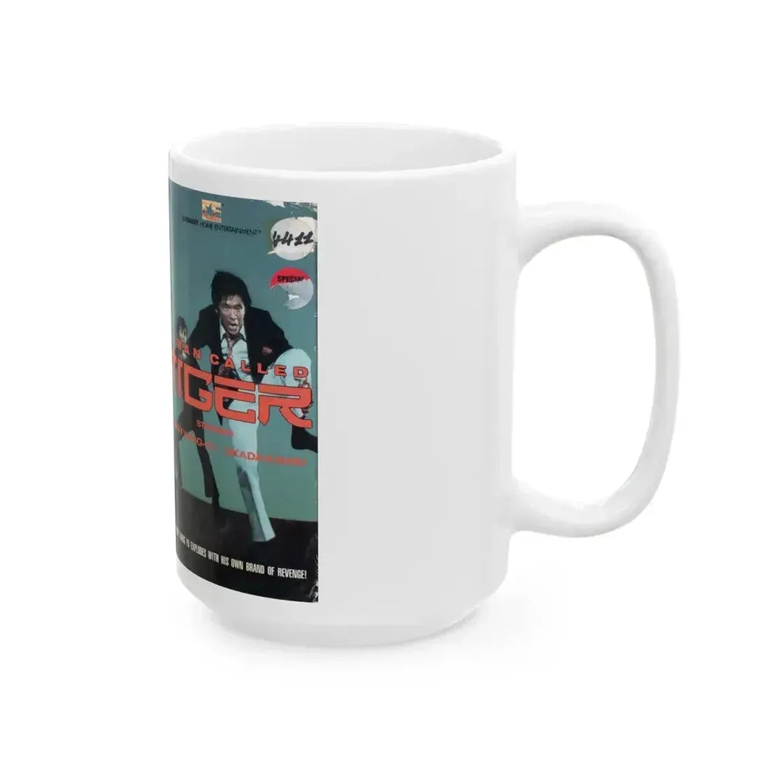 A MAN CALLED TIGER (VHS COVER) - White Coffee Mug - Go Mug Yourself