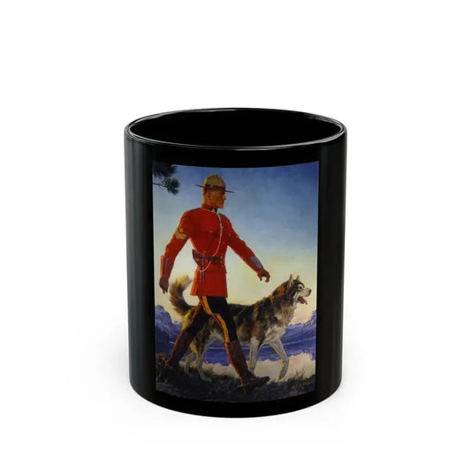 A Man & His Loyal Dog - Black Coffee Mug 11oz - Go Mug Yourself