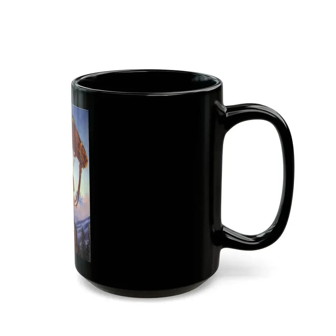 A Man & His Loyal Horse - Black Coffee Mug - Go Mug Yourself