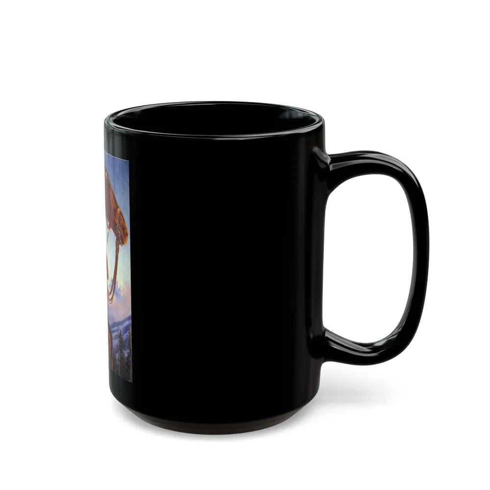 A Man & His Loyal Horse - Black Coffee Mug-Go Mug Yourself