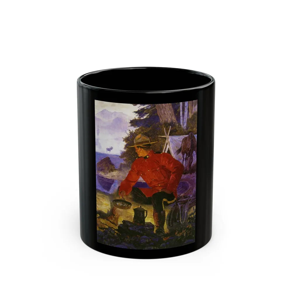 A Man & His Loyal Moose - Black Coffee Mug-11oz-Go Mug Yourself