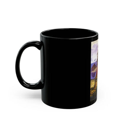 A Man & His Loyal Moose - Black Coffee Mug-Go Mug Yourself