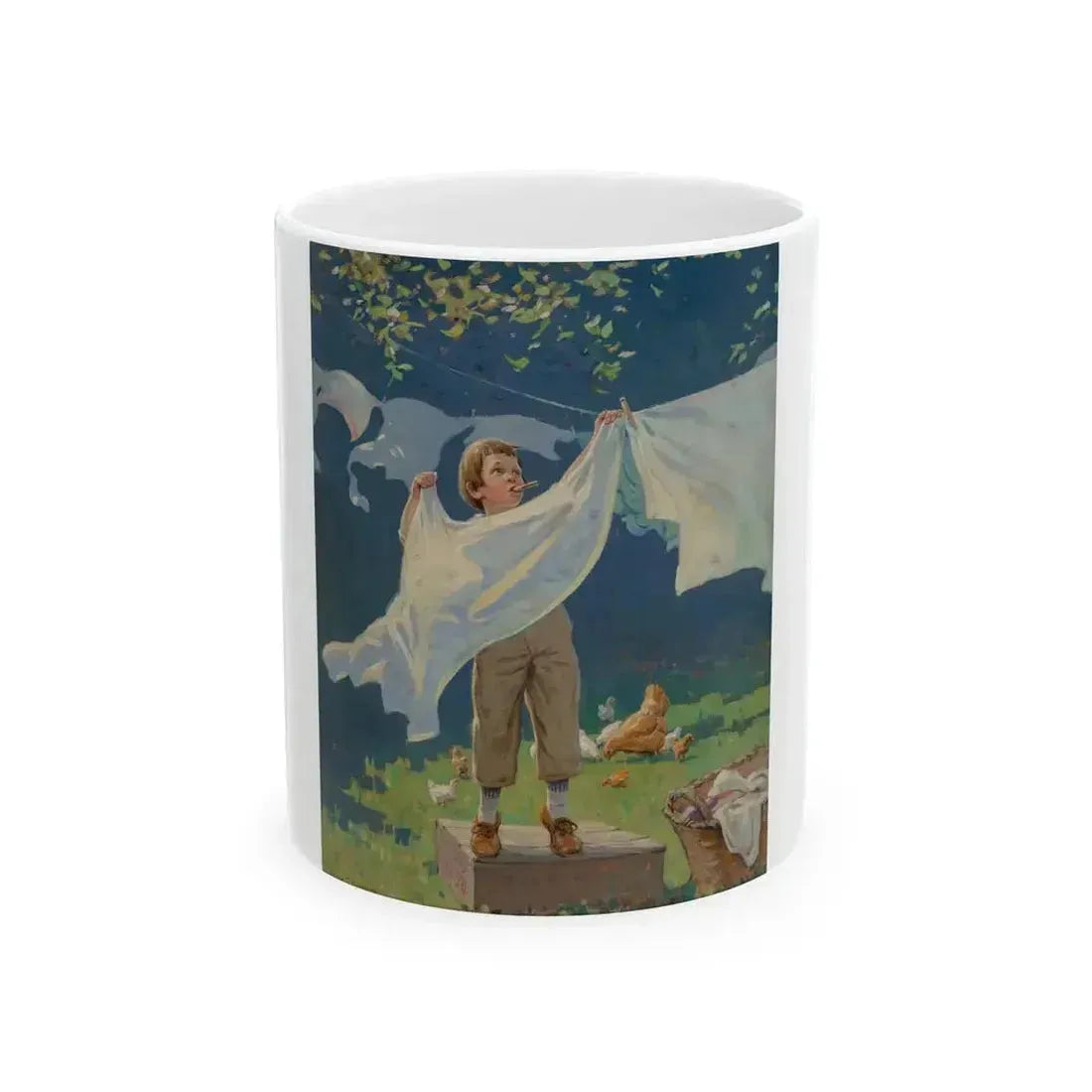 A Man in the Making, Life magazine cover, May 25, 1922 - White Coffee Mug 11oz - Go Mug Yourself