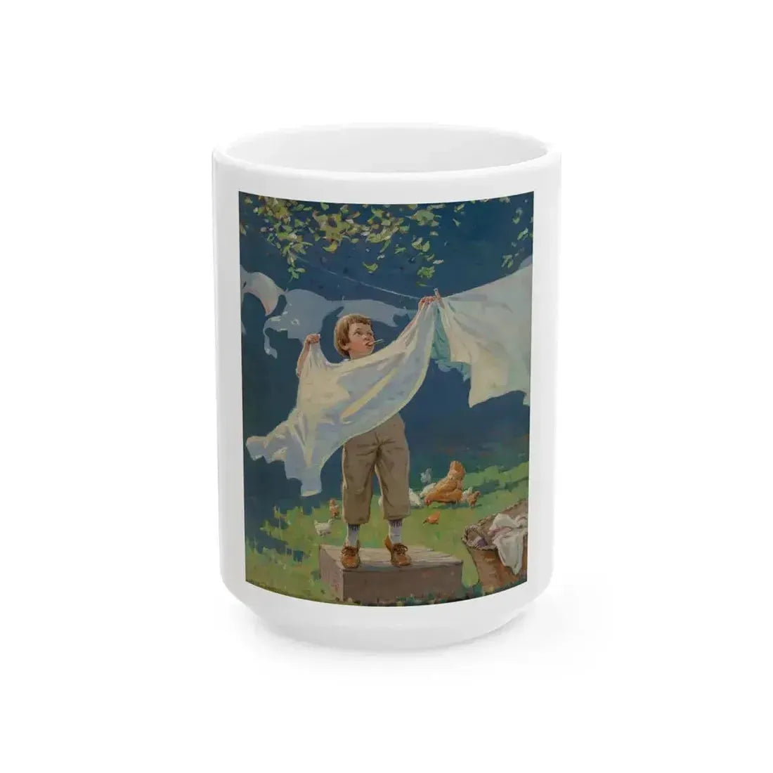 A Man in the Making, Life magazine cover, May 25, 1922 - White Coffee Mug 15oz - Go Mug Yourself