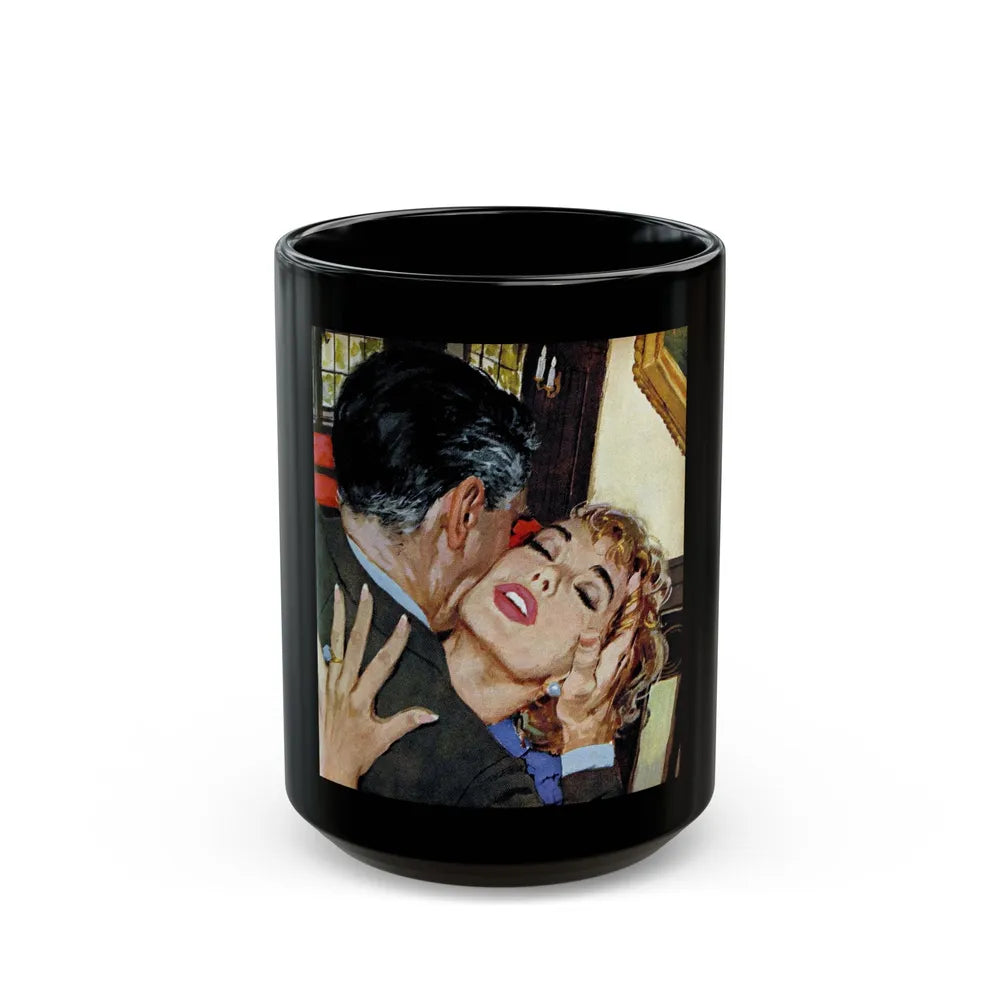 A Man In The Street, Good Housekeeping, February 1959 - Black Coffee Mug-15oz-Go Mug Yourself