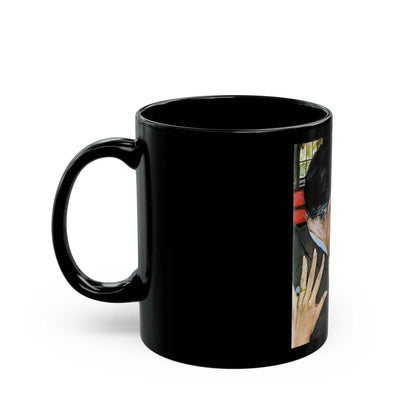 A Man In The Street, Good Housekeeping, February 1959 - Black Coffee Mug-Go Mug Yourself