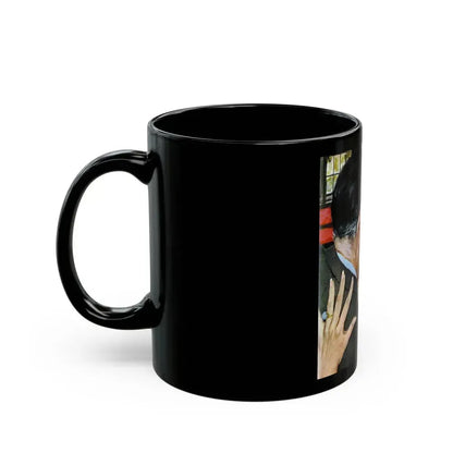 A Man In The Street, Good Housekeeping, February 1959 - Black Coffee Mug - Go Mug Yourself