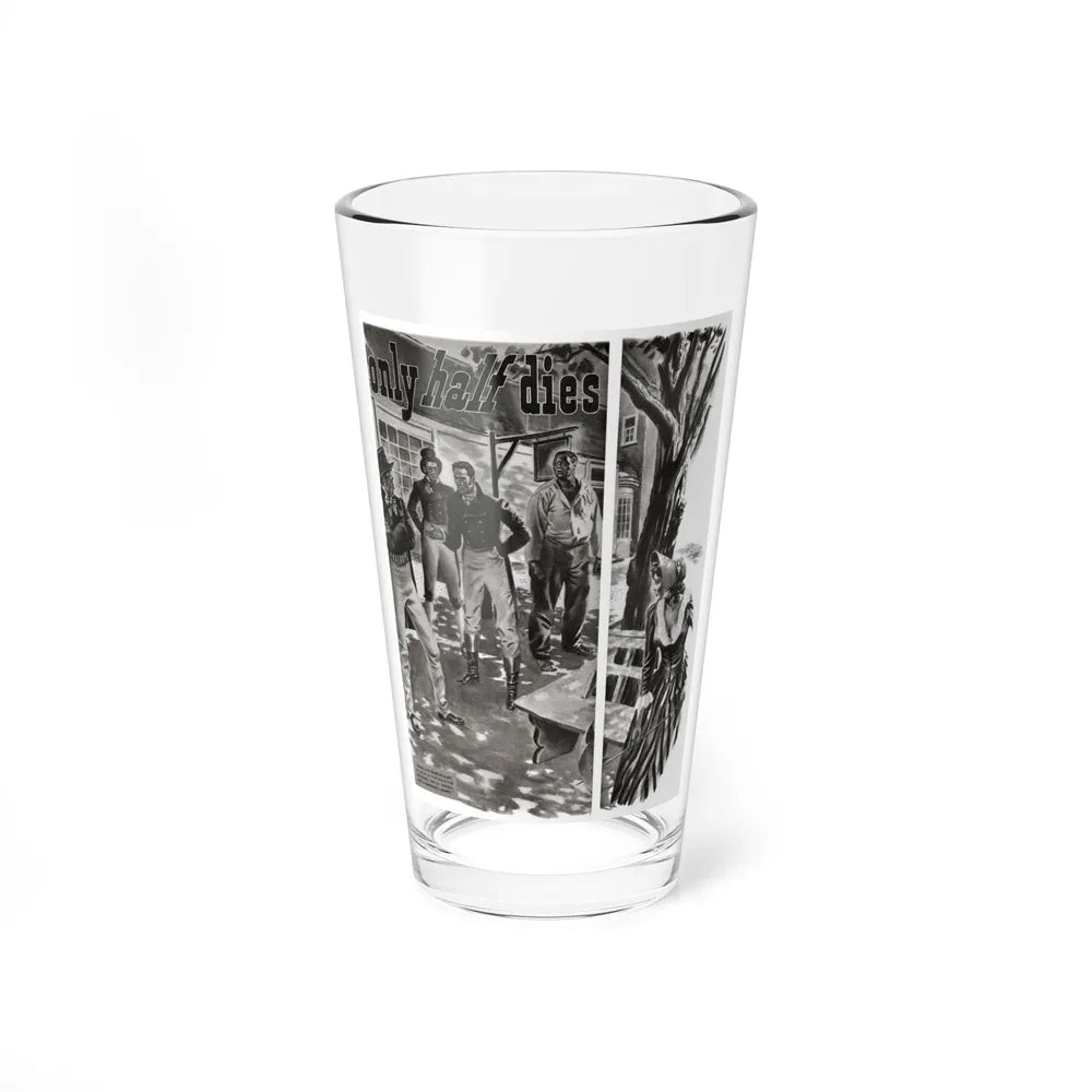 A man only half dies, Liberty magazine, March 1, 1941 (Magazine Illustration) Pint Glass 16oz-16oz-Go Mug Yourself