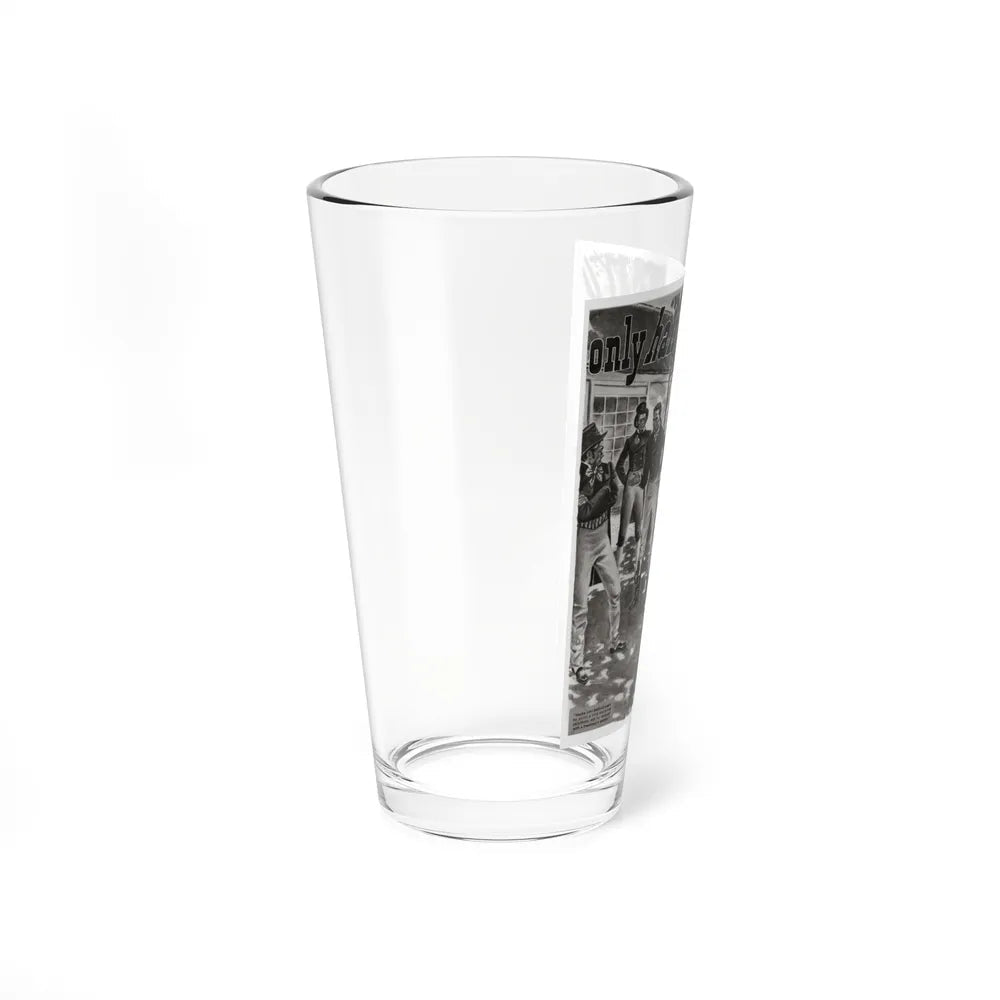 A man only half dies, Liberty magazine, March 1, 1941 (Magazine Illustration) Pint Glass 16oz-Go Mug Yourself