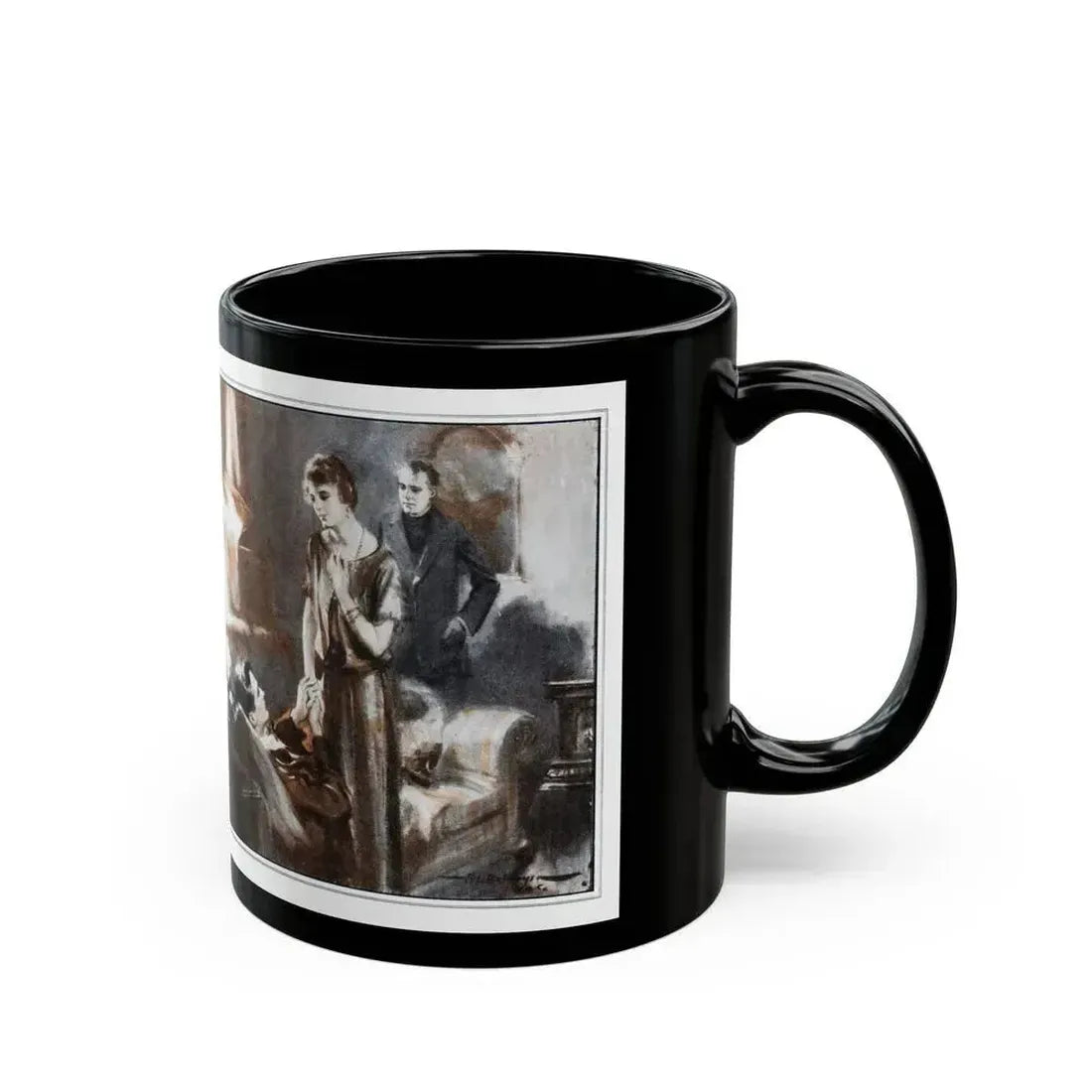 A Man Under Authority (2), McCalls magazine, November 1925 - Black Coffee Mug - Go Mug Yourself