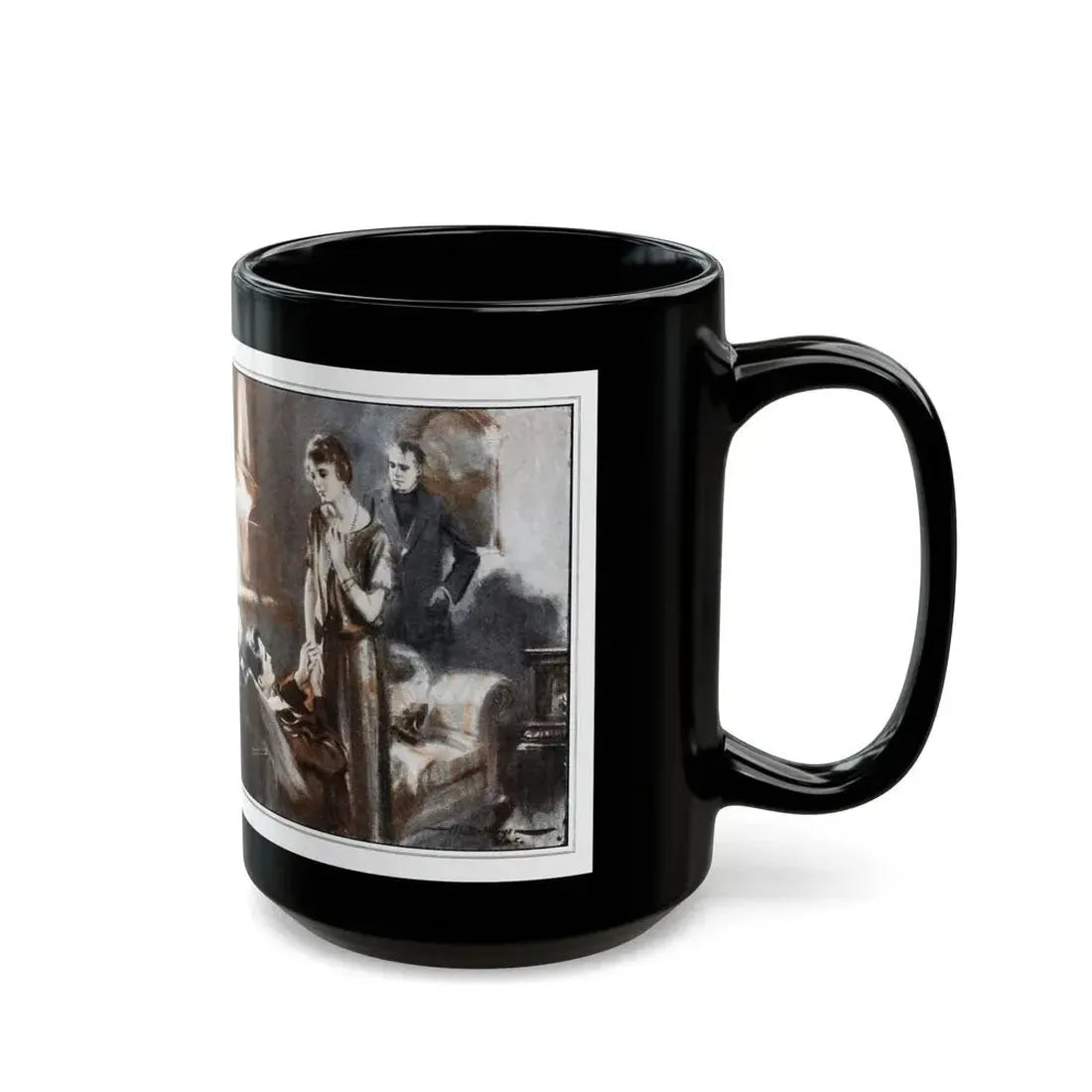 A Man Under Authority (2), McCalls magazine, November 1925 - Black Coffee Mug - Go Mug Yourself