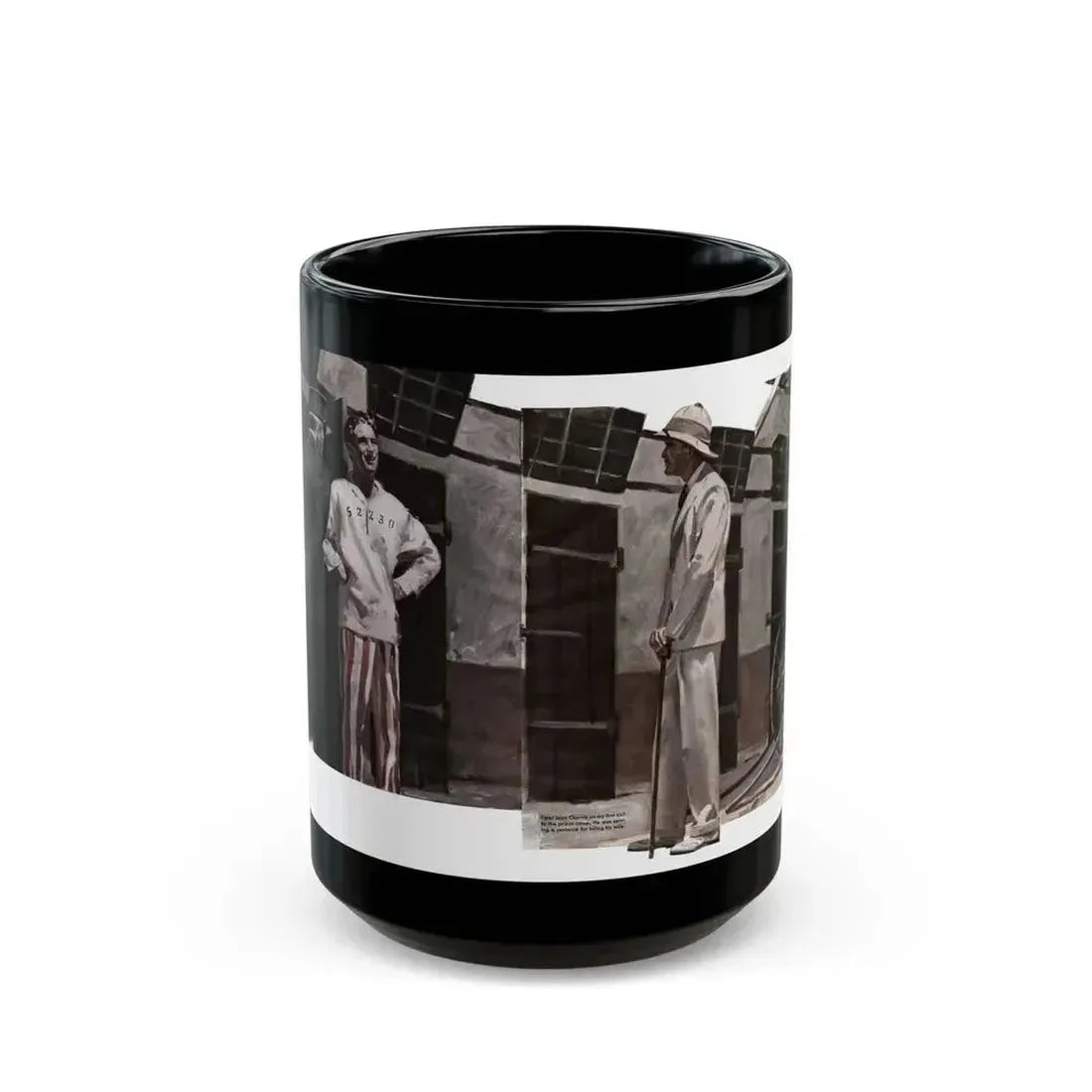 A Man with a Conscience (1), Cosmopolitan, June 1939 - Black Coffee Mug 15oz - Go Mug Yourself