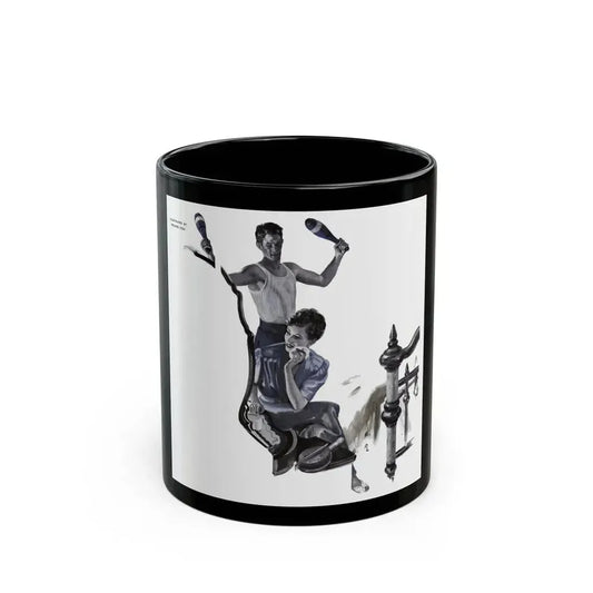 A Man with a Conscience (2), Cosmopolitan, June 1939 - Black Coffee Mug 11oz - Go Mug Yourself