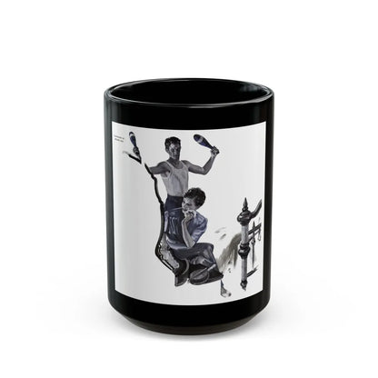 A Man with a Conscience (2), Cosmopolitan, June 1939 - Black Coffee Mug-15oz-Go Mug Yourself