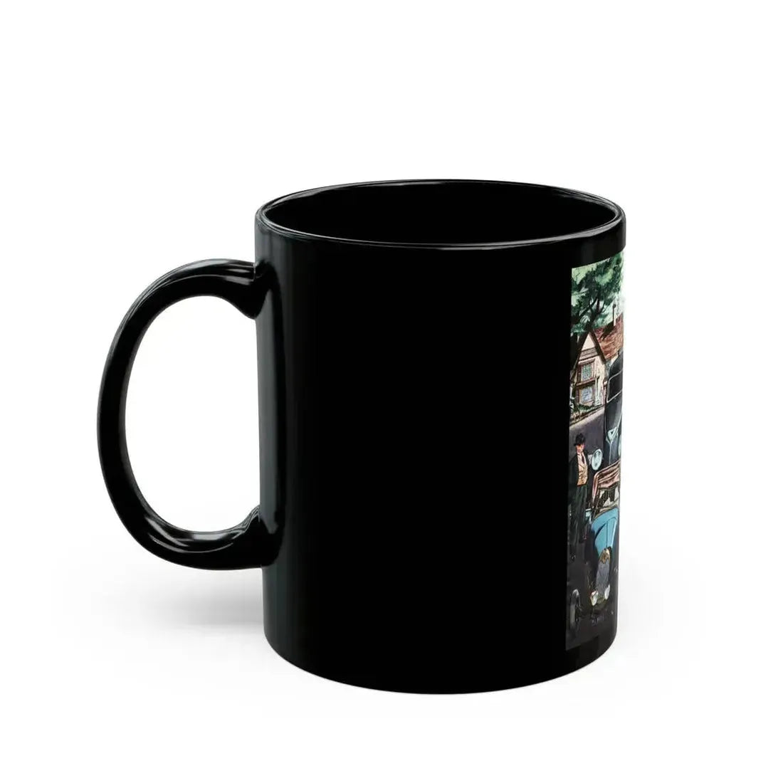 A Marvelous Surprise, Woman's Home Companion, April 1940 - Black Coffee Mug - Go Mug Yourself
