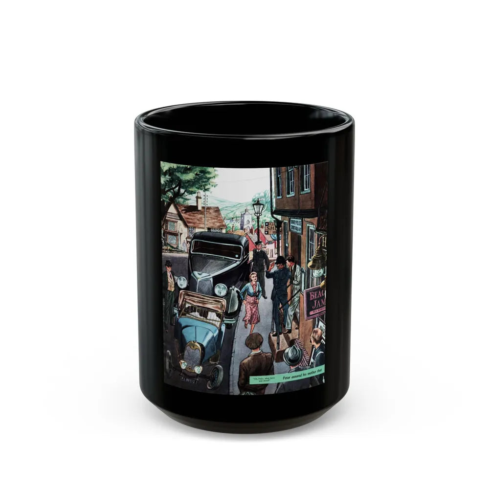 A Marvelous Surprise, Woman's Home Companion, April 1940 - Black Coffee Mug-15oz-Go Mug Yourself