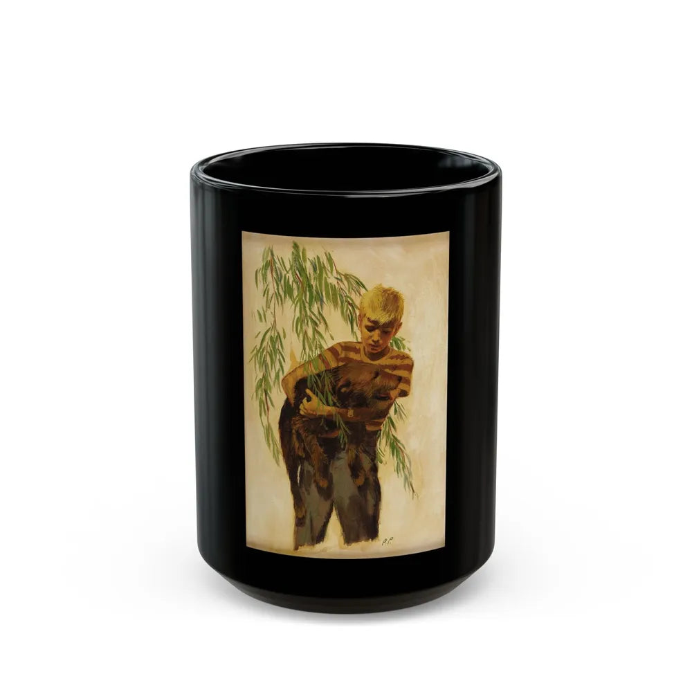 A Matter For Percival, Saturday Evening Post story illustration, February 18, 1950 - Black Coffee Mug-15oz-Go Mug Yourself