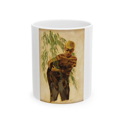 A Matter For Percival, Saturday Evening Post story illustration, February 18, 1950 - White Coffee Mug-11oz-Go Mug Yourself