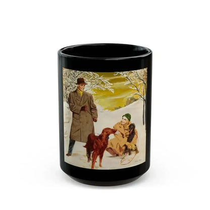 A Meeting in the Park - Black Coffee Mug 15oz - Go Mug Yourself