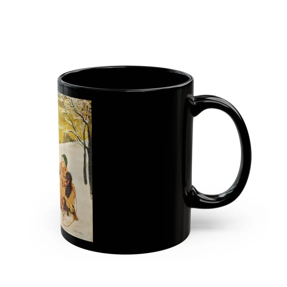 A Meeting in the Park - Black Coffee Mug-Go Mug Yourself