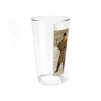 A Meeting in the Park (Magazine Illustration) Pint Glass 16oz-Go Mug Yourself