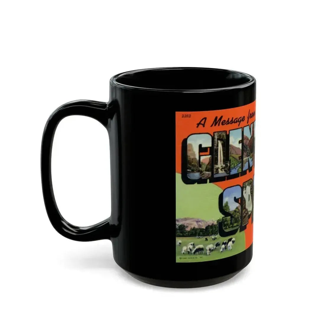 A message from Glenwood Springs Colorado (Greeting Postcards) Black Coffee Mug - Go Mug Yourself