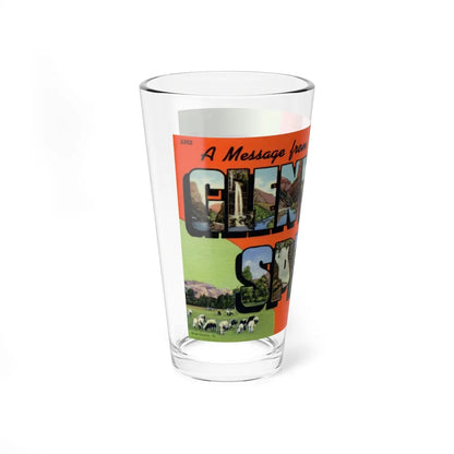 A message from Glenwood Springs Colorado (Greeting Postcards) Pint Glass 16oz-Go Mug Yourself