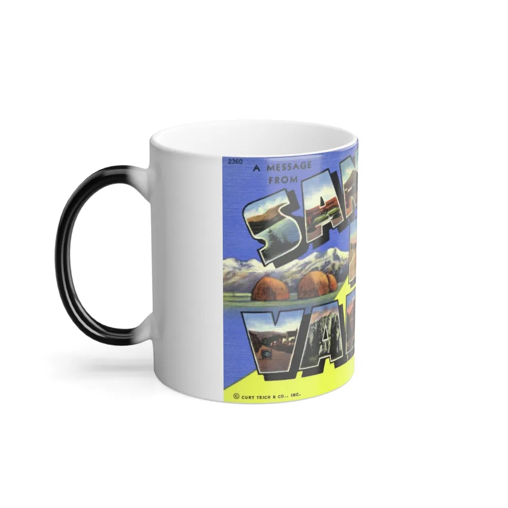 A message from San Luis Valley Colorado (Greeting Postcards) Color Changing Mug 11oz-Go Mug Yourself