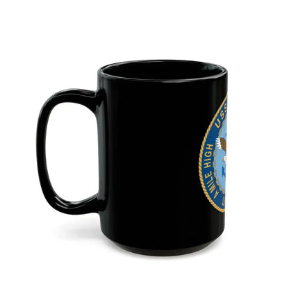 A Mile High USS Denver A Mile Ahead LPD 9 (U.S. Navy) Black Coffee Mug - Go Mug Yourself
