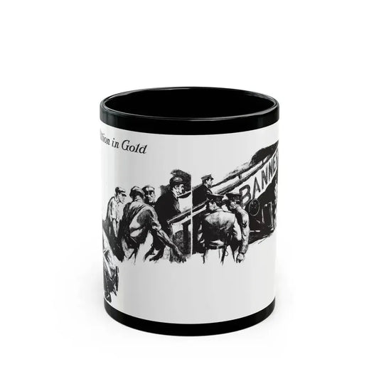 A Million in Gold, Collier's, March 10, 1928 - Black Coffee Mug 11oz - Go Mug Yourself