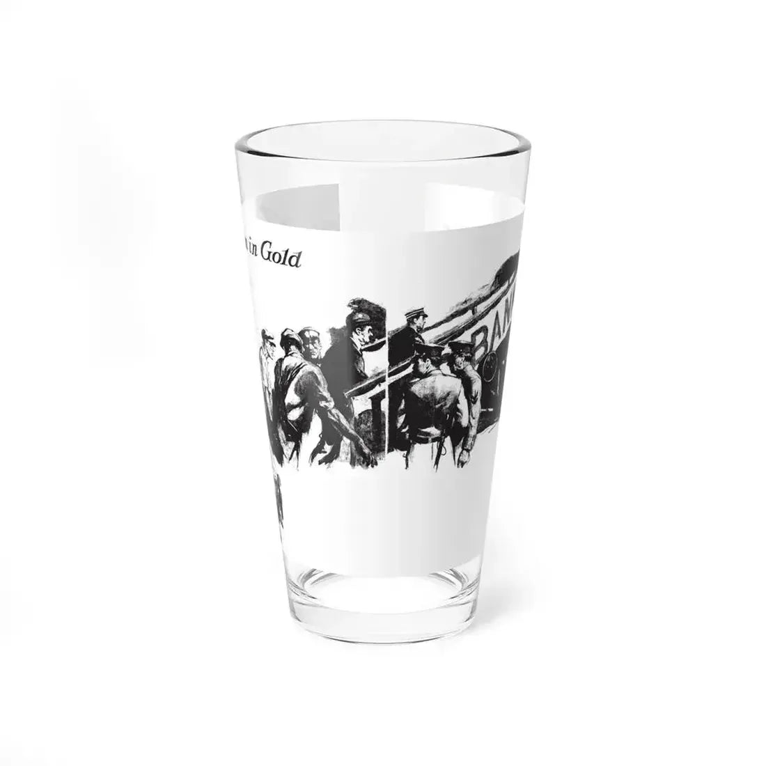 A Million in Gold, Collier's, March 10, 1928 (Magazine Illustration) Pint Glass 16oz 16oz - Go Mug Yourself