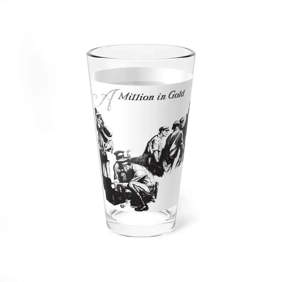 A Million in Gold, Collier's, March 10, 1928 (Magazine Illustration) Pint Glass 16oz - Go Mug Yourself