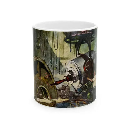A Million Volt X-Ray Machine, 1945 - White Coffee Mug 11oz - Go Mug Yourself