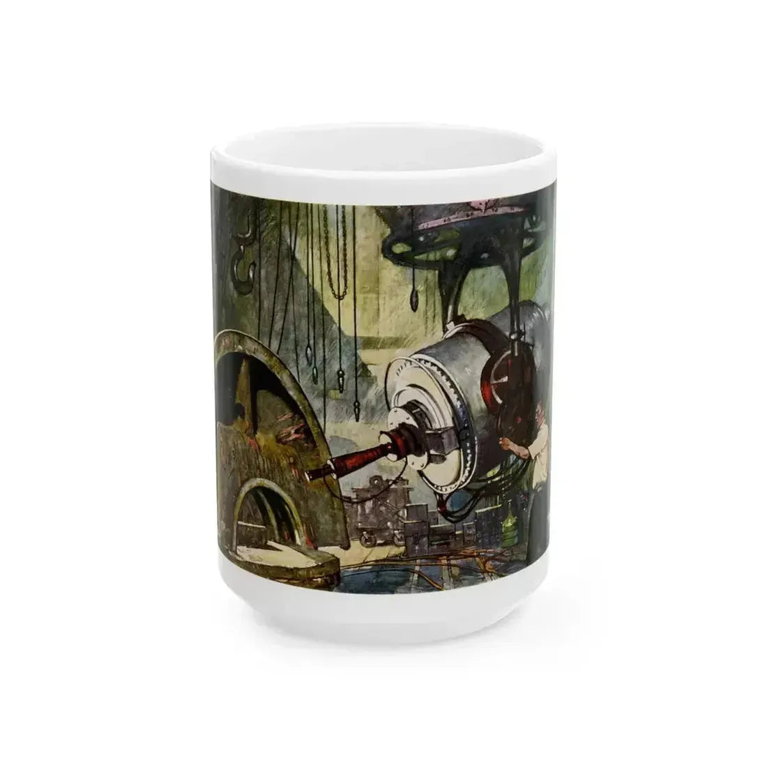 A Million Volt X-Ray Machine, 1945 - White Coffee Mug 15oz - Go Mug Yourself