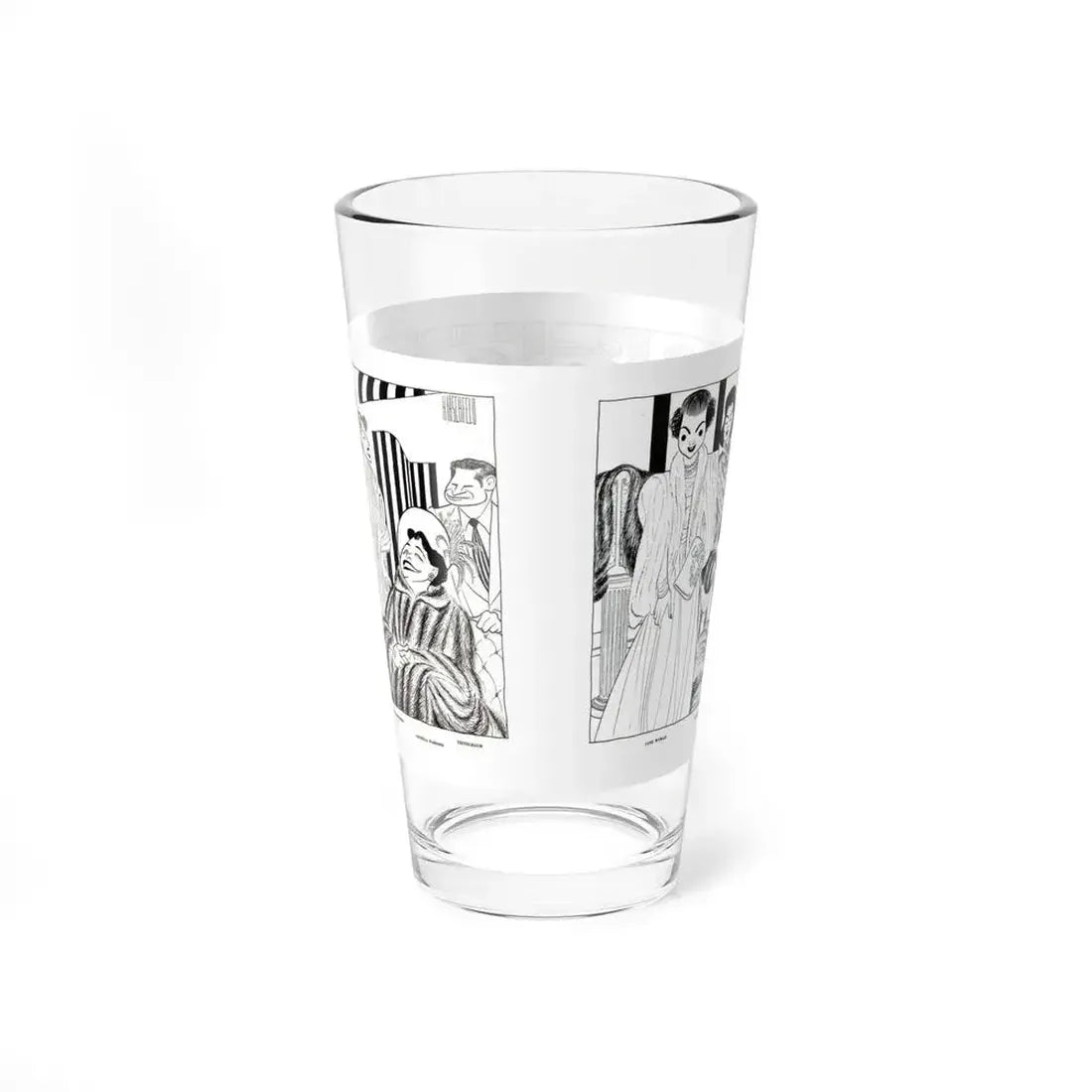 A Mink's-Eye View of Hollywood, Collier's, September 13, 1952 (Magazine Illustration) Pint Glass 16oz - Go Mug Yourself