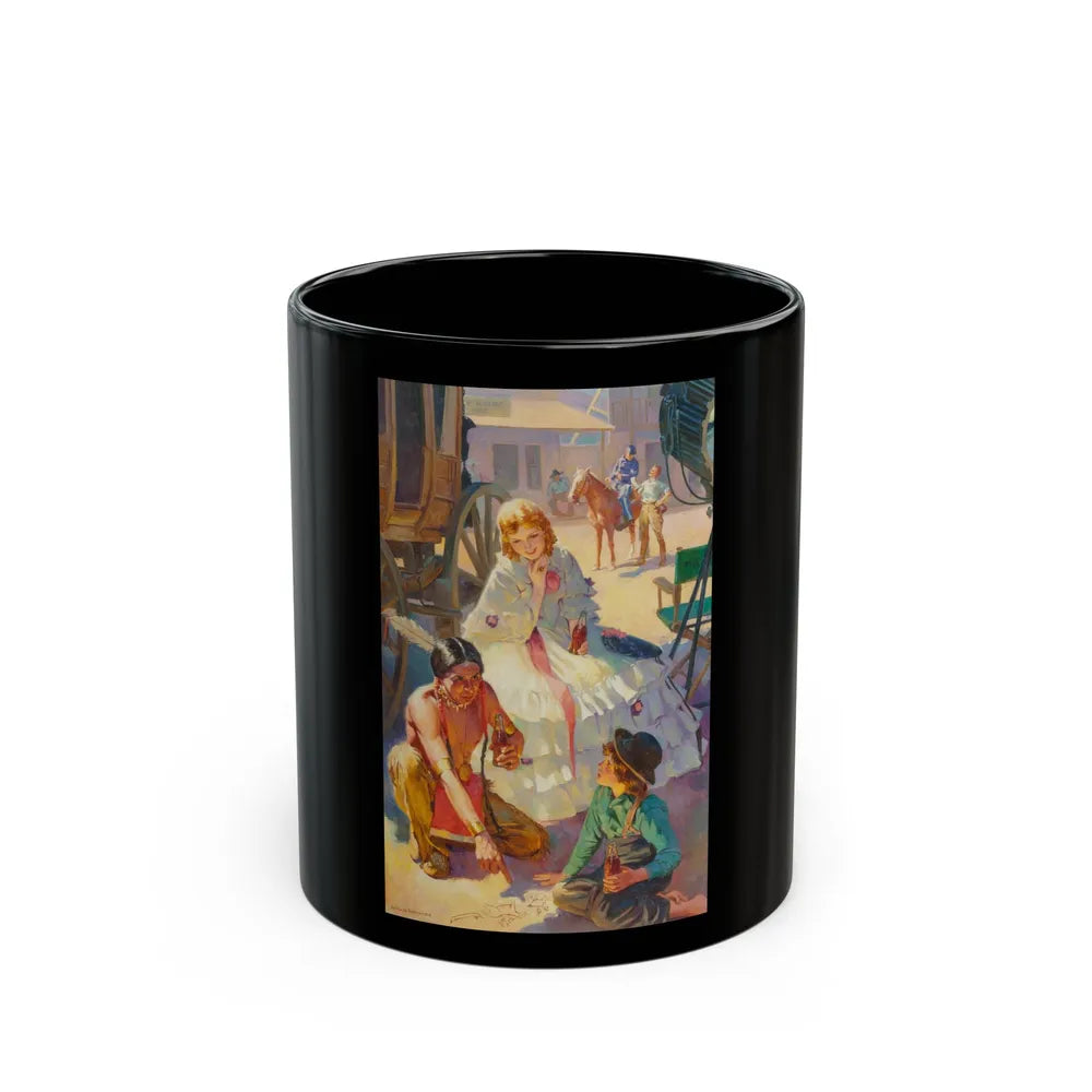 A Moment Off-Stage, possible Coca-Cola advertisement, 1945 - Black Coffee Mug-11oz-Go Mug Yourself