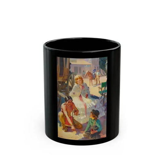 A Moment Off-Stage, possible Coca-Cola advertisement, 1945 - Black Coffee Mug 11oz - Go Mug Yourself