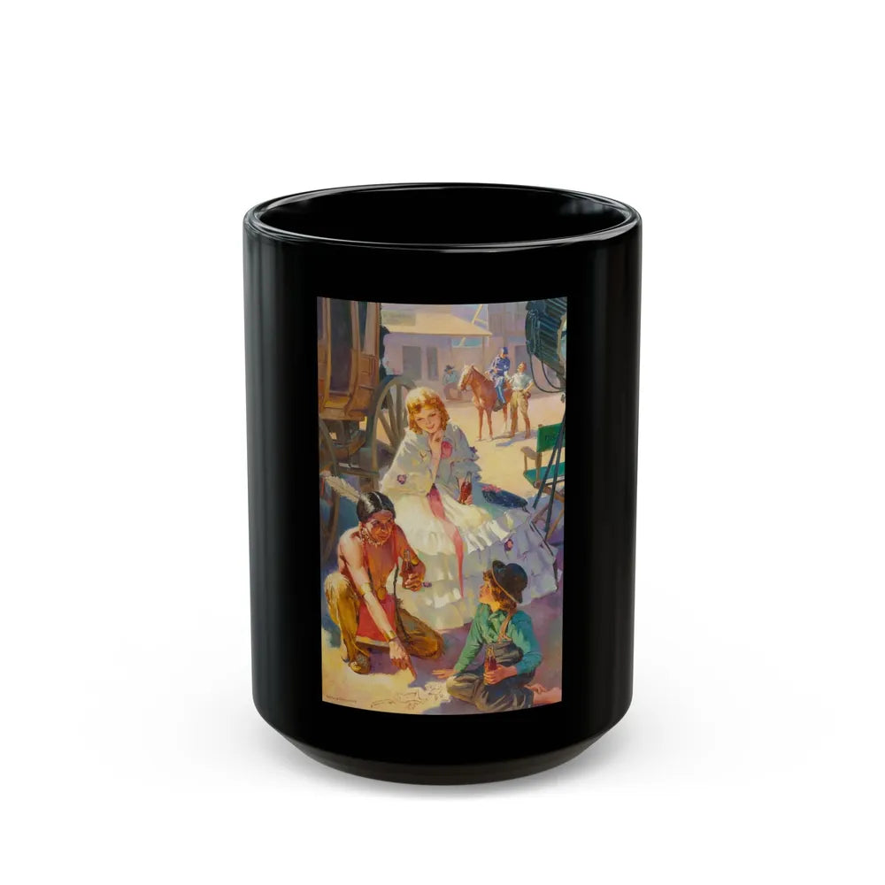 A Moment Off-Stage, possible Coca-Cola advertisement, 1945 - Black Coffee Mug-15oz-Go Mug Yourself