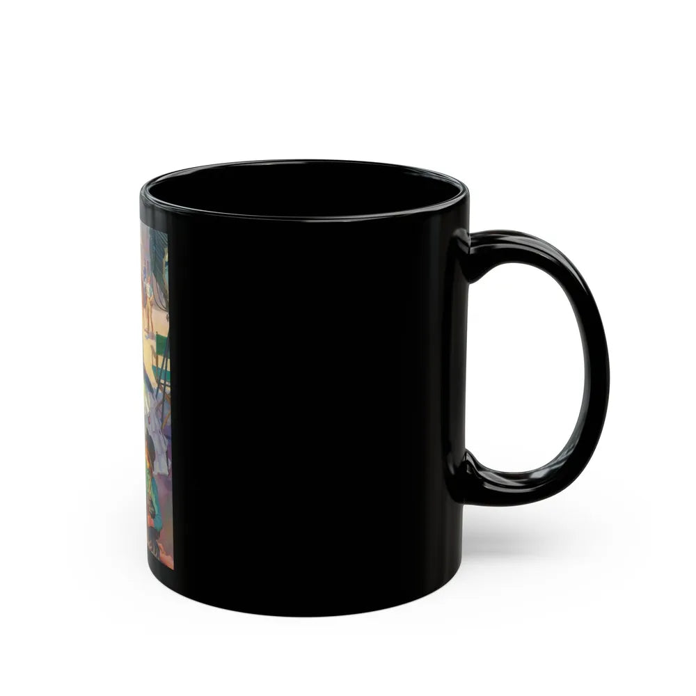 A Moment Off-Stage, possible Coca-Cola advertisement, 1945 - Black Coffee Mug-Go Mug Yourself