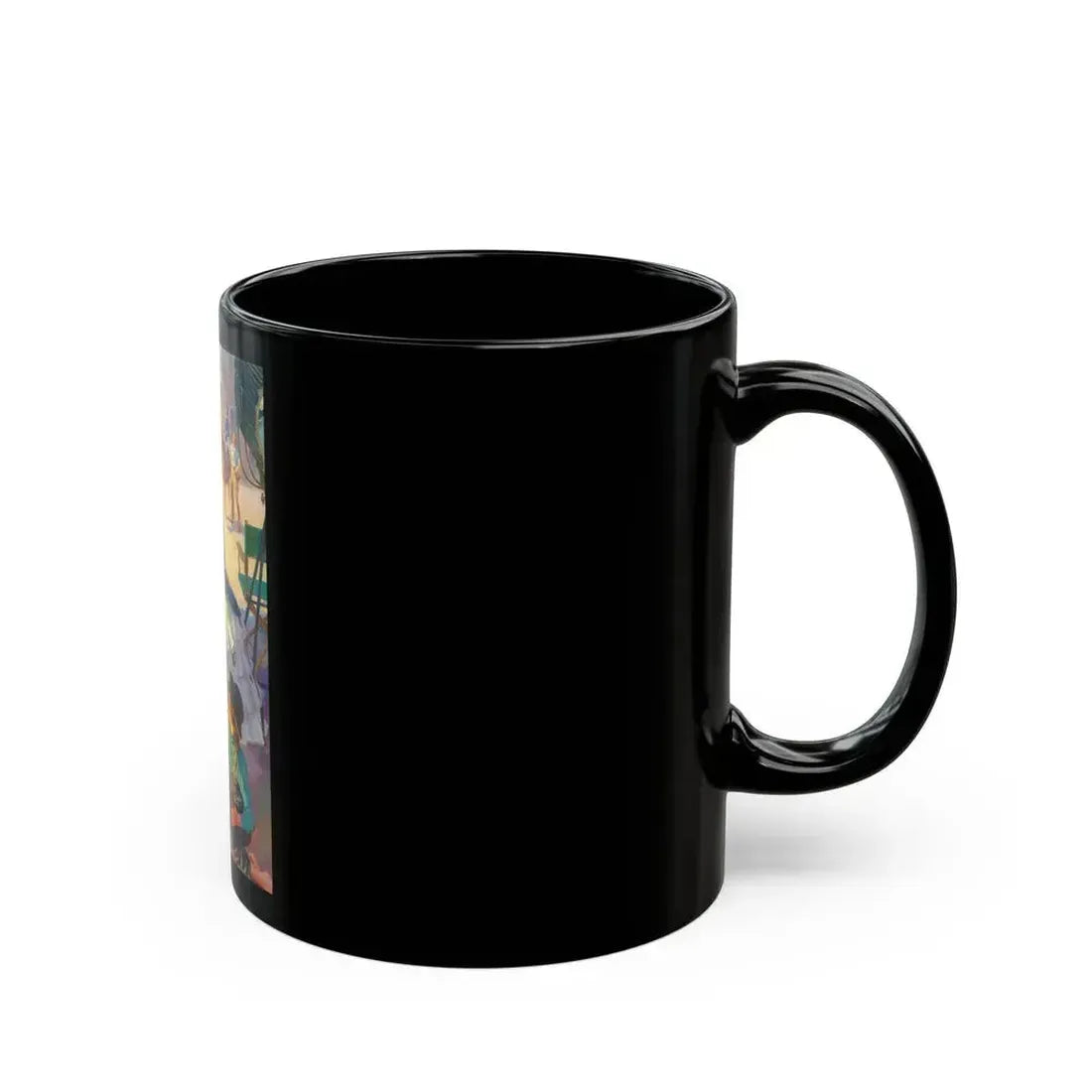 A Moment Off-Stage, possible Coca-Cola advertisement, 1945 - Black Coffee Mug - Go Mug Yourself
