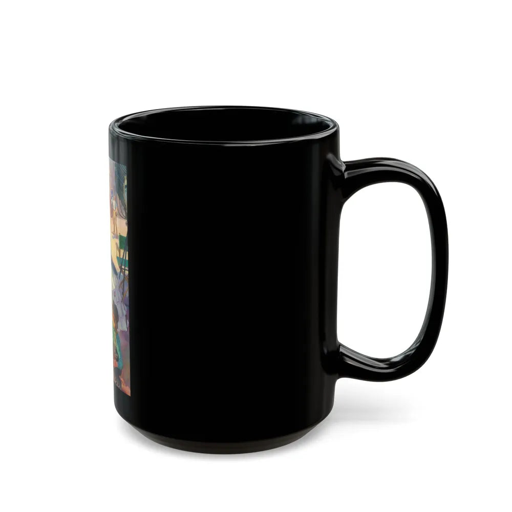 A Moment Off-Stage, possible Coca-Cola advertisement, 1945 - Black Coffee Mug-Go Mug Yourself