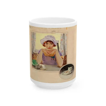 A Morning Thought, Cream of Wheat advertisment - White Coffee Mug 15oz - Go Mug Yourself