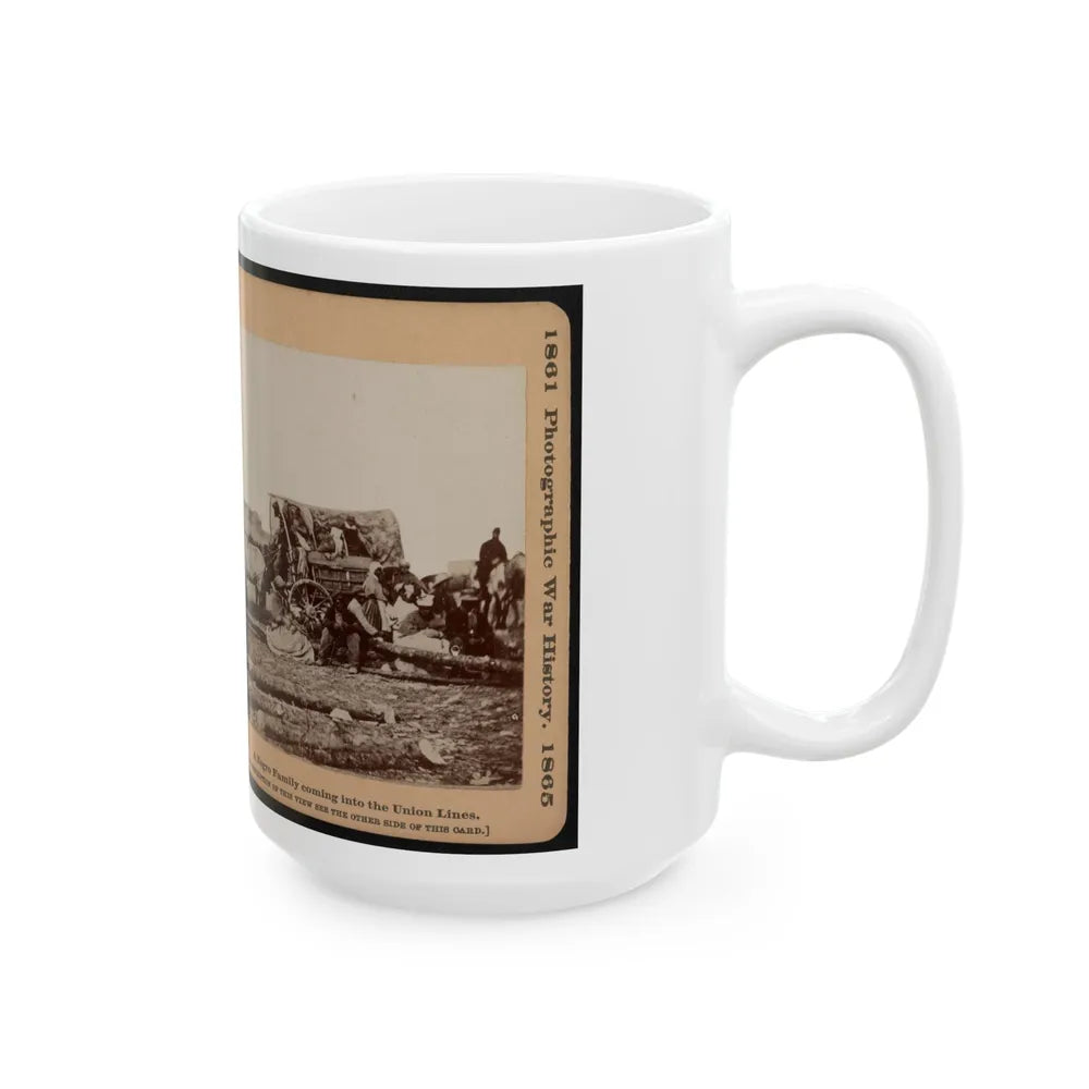 A Negro Family Coming Into The Union Lines (U.S. Civil War) White Coffee Mug-Go Mug Yourself