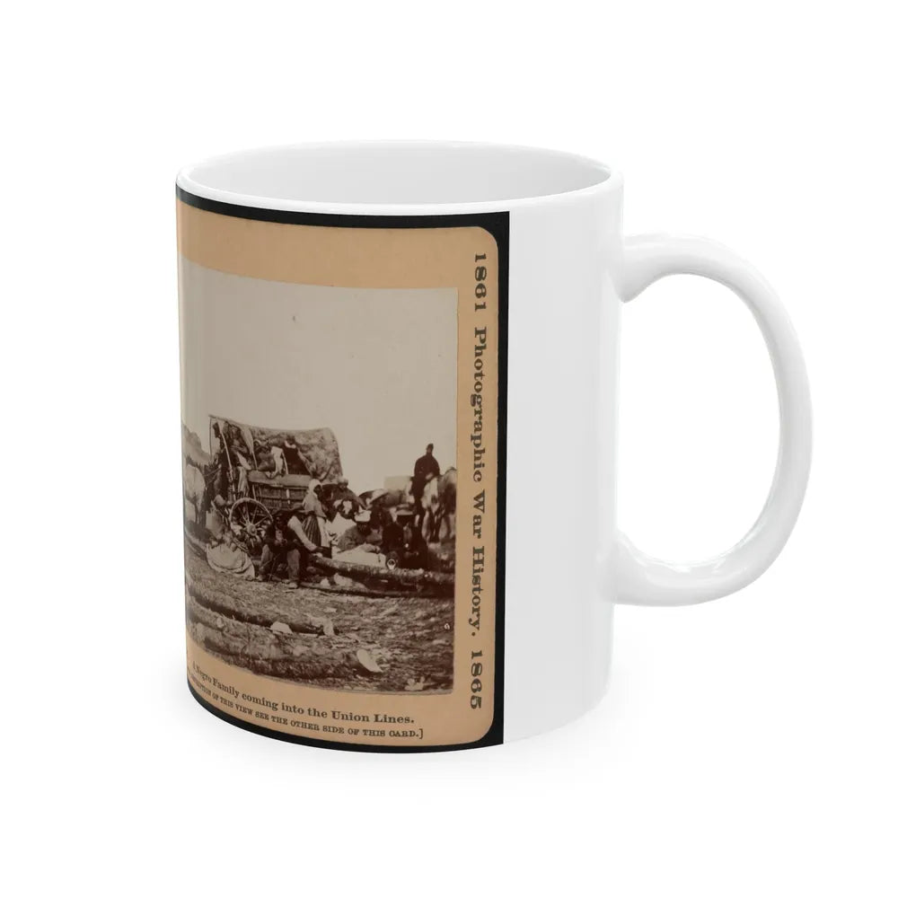 A Negro Family Coming Into The Union Lines (U.S. Civil War) White Coffee Mug-Go Mug Yourself