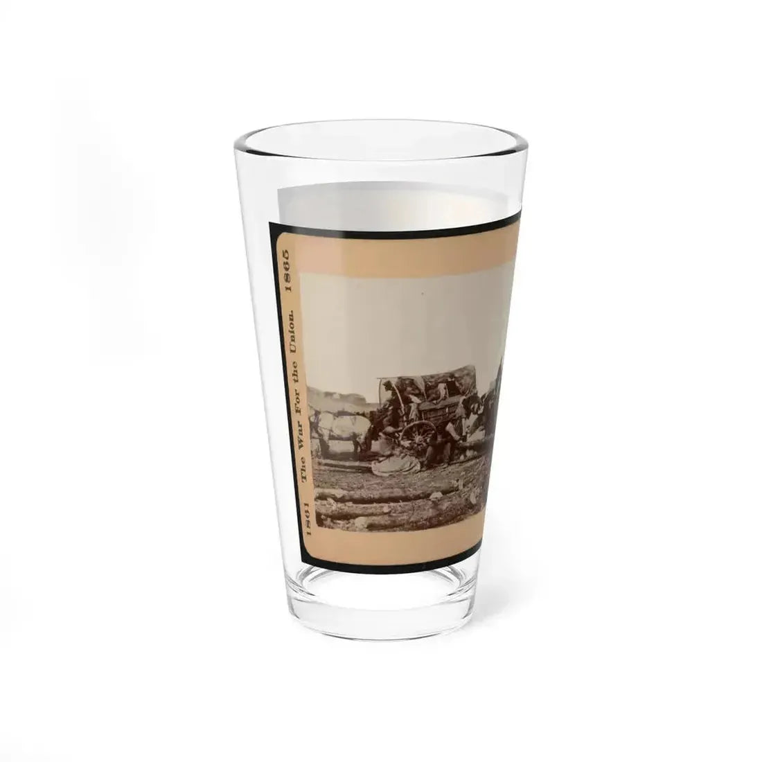 A Negro Family Coming Into The Union Lines (U.S. Civil War) Pint Glass 16oz - Go Mug Yourself